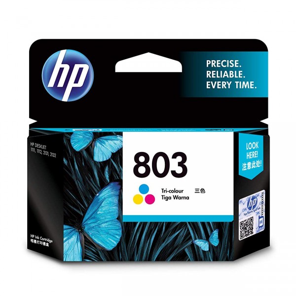 HP 803 Tri-Color Original Ink Cartridge (F6V20AA)