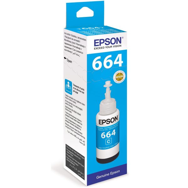 Epson 664 (6642) Cyan 70ML Genuine Ink Bottle