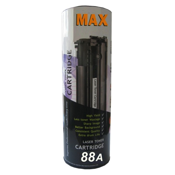 Max 88A Black Toner Cartridge For HP LaserJet P1007 1008 M1136 Printer