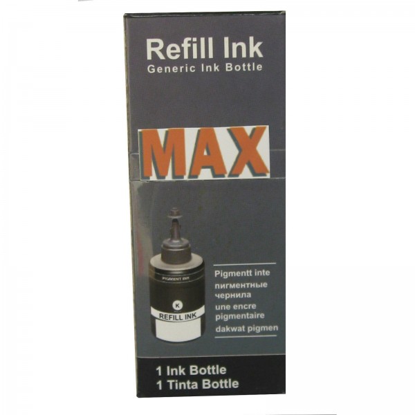 Max Black Pigment 140ML Compatible Ink For Epson M100 M105 M200 M205 Printer