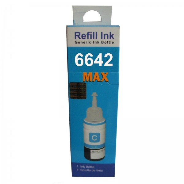Max Cyan Photo Dye 70ML Compatible Ink For Epson L110 L210 L380 L485 Printer