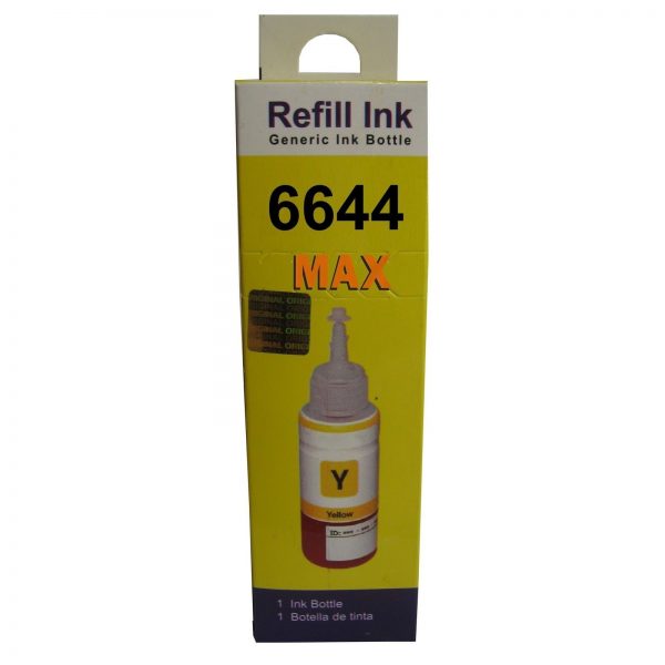 Max Yellow Photo Dye 70ML Compatible Ink For Epson L110 L210 L380 L485 Printer