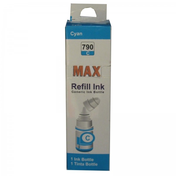 Max Cyan Photo Dye 70ML Compatible Ink For Canon G1000 G2000 Printer