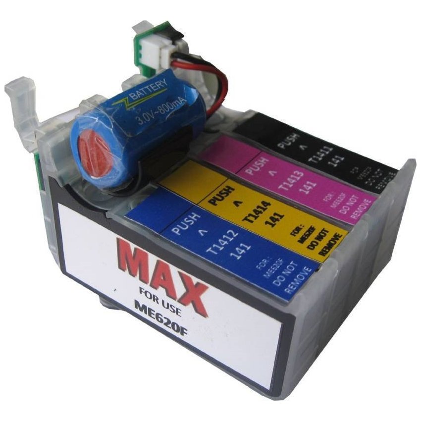 Max T1411 T1412 T1413 T1414 Refillable Cartridge Without Ink For Epson  ME620F Printer - Printer Point