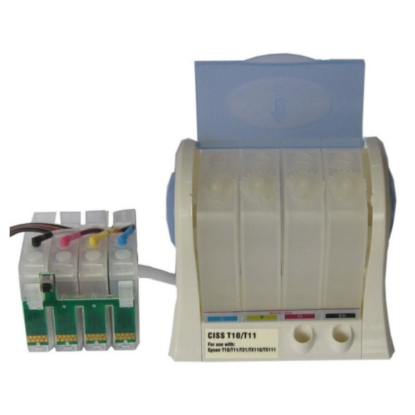 Max 73N CISS With Refillable Ink Cartridge For Epson T10 T11 T21 TX110 TX111 TX121 Printer ...