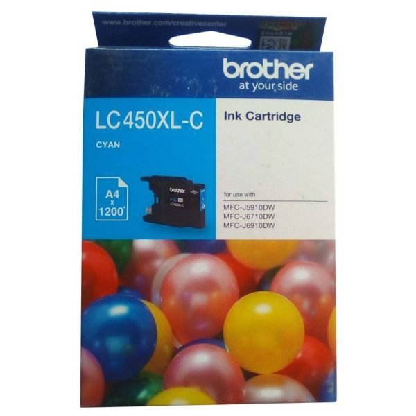 Brother LC450XL-C Cyan Original Ink Cartridge