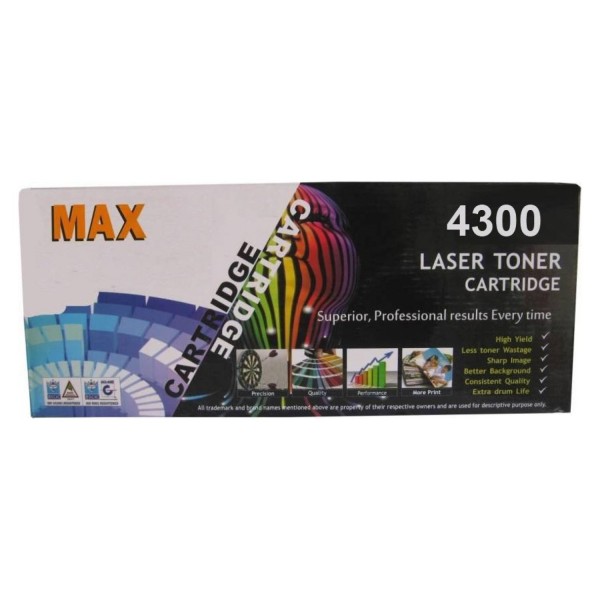 Max 4300 (MLT-D109S/XIP) Compatible Toner Cartridge For Samsung SCX4300 Printer (Box Pack)