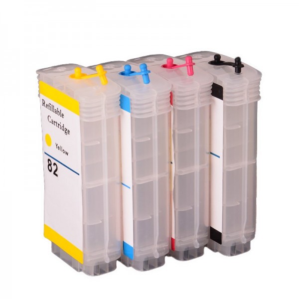 Max Empty Refillable 82 Ink Cartridge 130ML For HP Printer