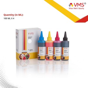 VMS Deluxe Refill Ink (100 ml x 4 Bottle) For All Inkjet Printers