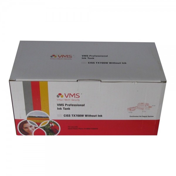 VMS Empty CISS Ink Tank 82N For Epson TX700W, TX800FW Printer