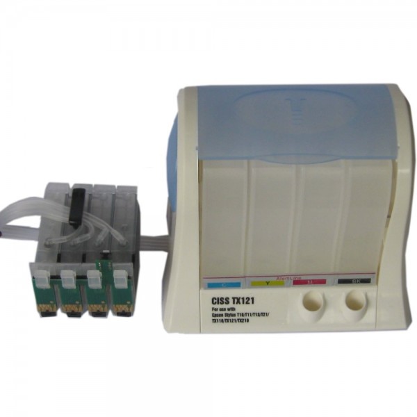 VMS Empty CISS Ink Tank 73N For Epson TX110, TX111, TX121 Printer