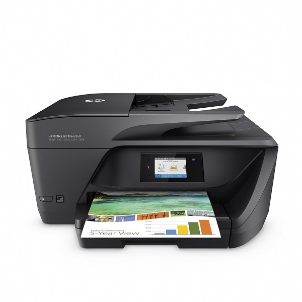 Refurbished HP OfficeJet Pro 6960 All-in-One Wireless Color Inkjet Printer With ADF & Auto-Duplex Printing