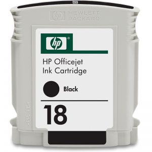 HP 18 Black Original Ink Cartridge (C4936A) (OEM Pack)
