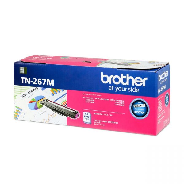 Brother TN-267M Magenta Original Toner Cartridge (Box Pack)
