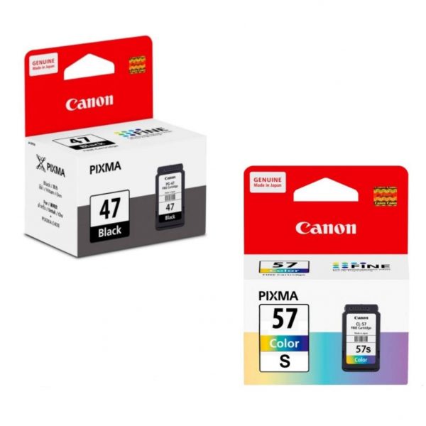 Canon PG-47 CL-57s Original Black & Tri-Color Ink Cartridge