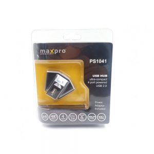 Maxpro PS1041 4-Port USB Hub With Power Adaptor