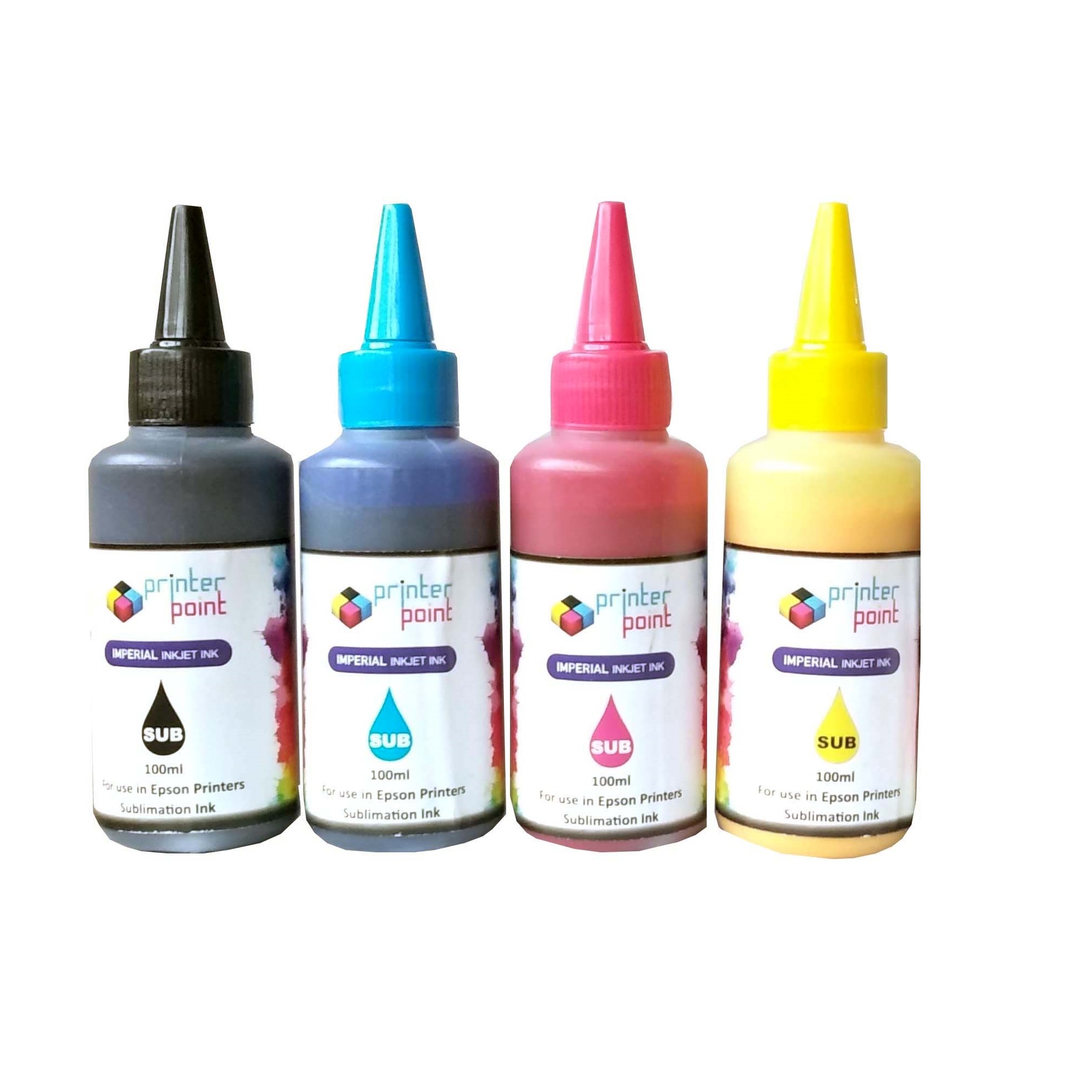 Printer_Point_Max_Black_Cyan_Magenta_Yellow_Sublimation_4_70ML_Compatible_High_Quality_Ink_Set