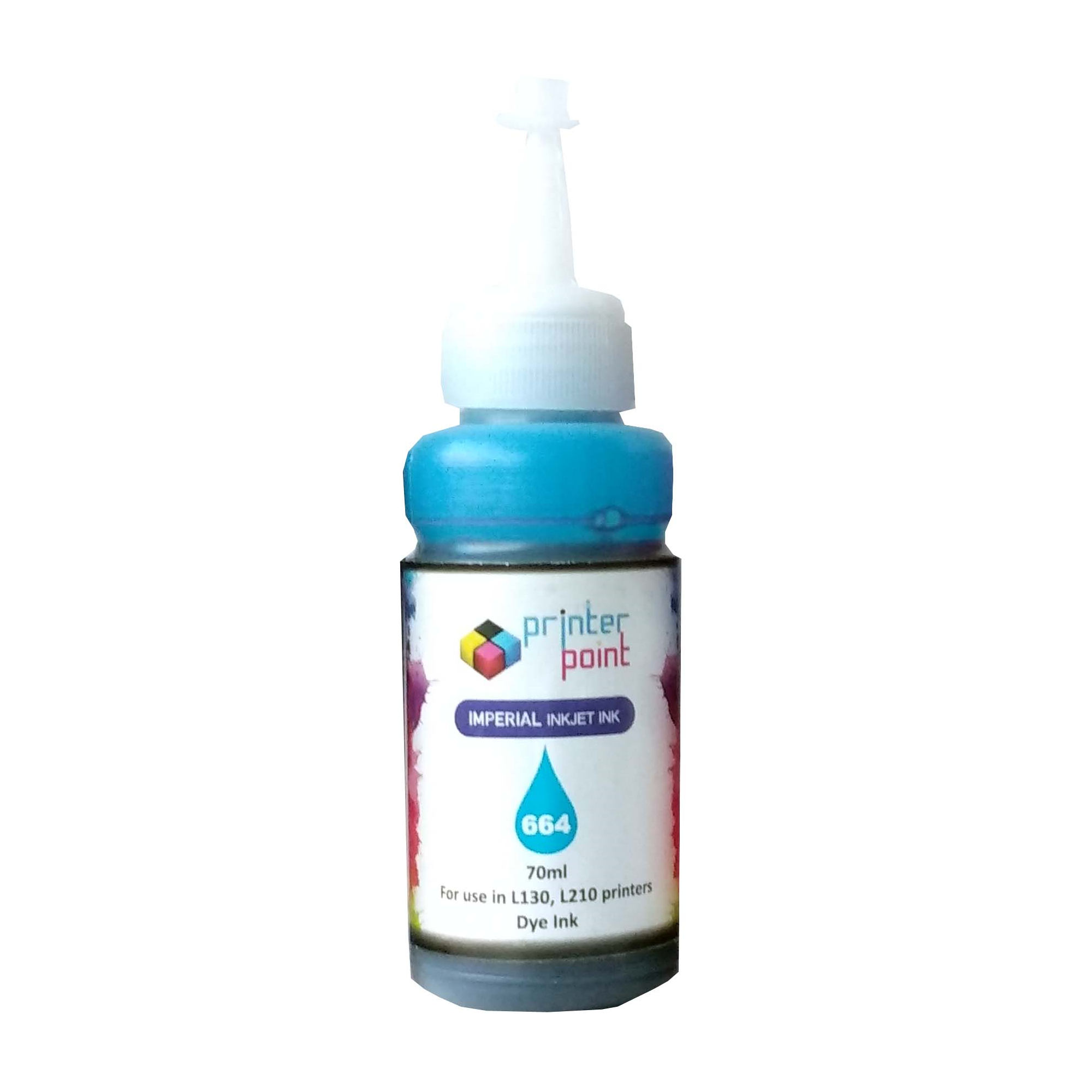 Printer_Point_Max_Cyan-Photo_Dye_70ML_Compatible _High_Quality_Ink_For_Epson_L110_210_L380_L485_Printer