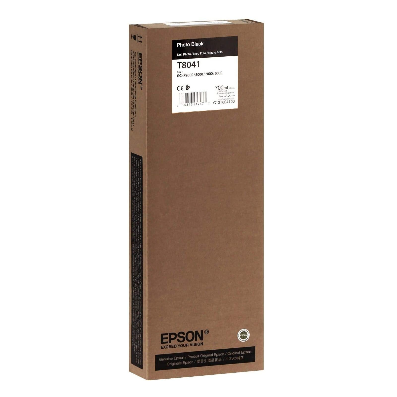 Epson T8041 Photo Black Ink Cartridge (700 ML) - Printer Point