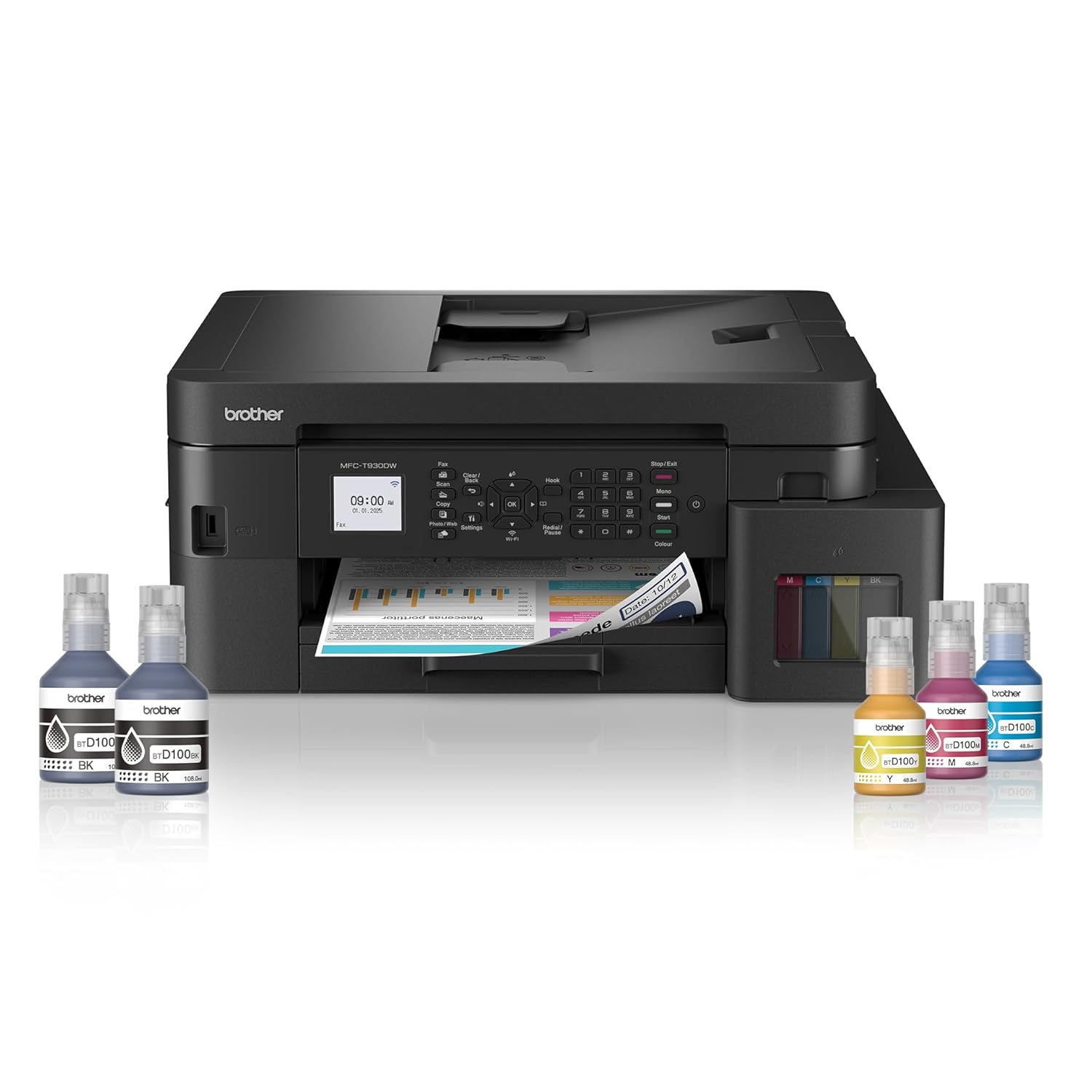 Brother MFC-T930DW Ink Tank WiFi Auto Duplex Printer (Print Scan Copy Fax ADF)